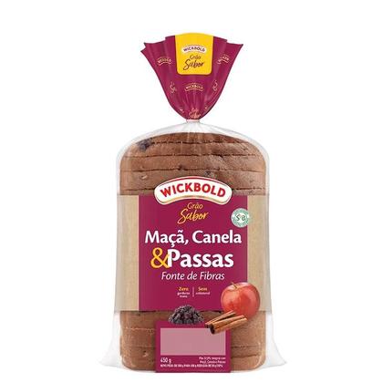 Imagem de Pão de Forma Integral Wickbold Grão Sabor Maçã, Canela & Passas 450g