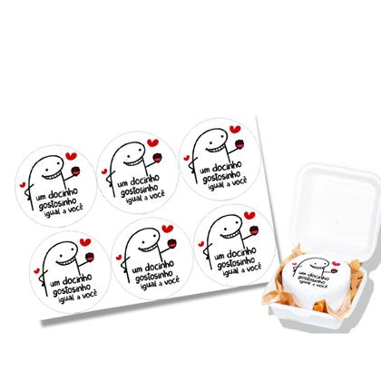 Imagem de Papel Arroz comestível para mini bolo bento cake 9,5 Cm Redondo festa comemoração surpresa feliz dia dos namorados um do