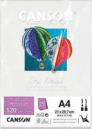 Imagem de Papel Canson Iris Vivaldi Branco com 25 Folhas A4 185g - 66661500