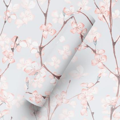 Imagem de Papel de Parede Adesivo Tema Floral Amendoira Sala E Quarto