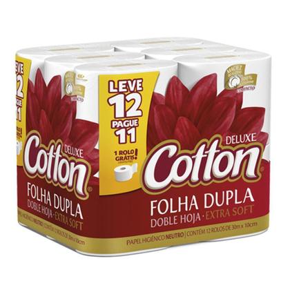 Imagem de Papel Higiênico Cotton Folha Dupla Leve 12 Pague 11