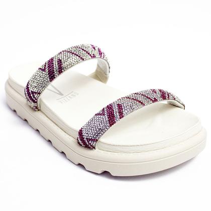 Imagem de Papete Vizzano Feminina Strass Brilho Tratorada Original