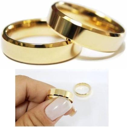 Imagem de Par alianças de ouro 18k 3mm 3 gramas Casamento Noivado