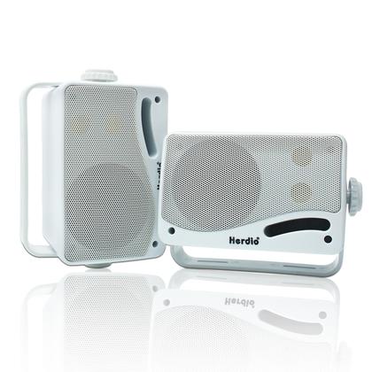 Imagem de Par branco de 3 vias de alto-falantes Bluetooth externos Herdio 3.5 200W