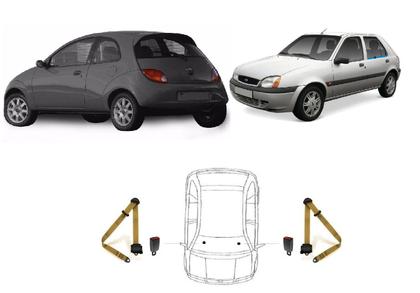 Imagem de Par de Cintos de Segurança 3 pontos Fiesta+ Par de Fechos