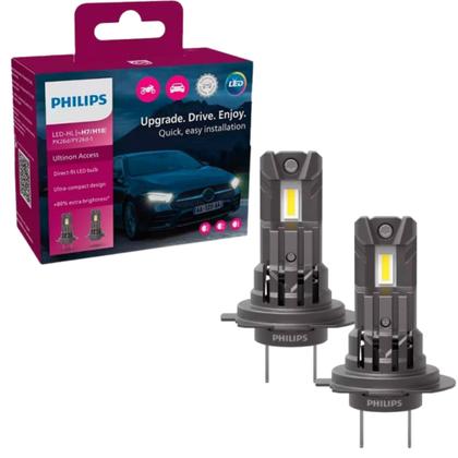 Imagem de Par de lâmpada led philips ultinon access h7 / h18 6.000k 12v (11972u2500x2) (6970128331031)