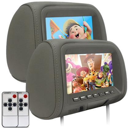Imagem de Par Encosto Com Tela Lcd Cinza Bora 2000 2001 2002 2003 2004 2005 7 Polegadas Dependente Replicação Visor Monitor