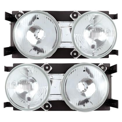 Imagem de Par Farol Duplo Caminhão MB 1620 1418 1634 1938 2638 Mercedes Benz 1620 Series Lk2638 Ls1938 IAM 2000 a 2011