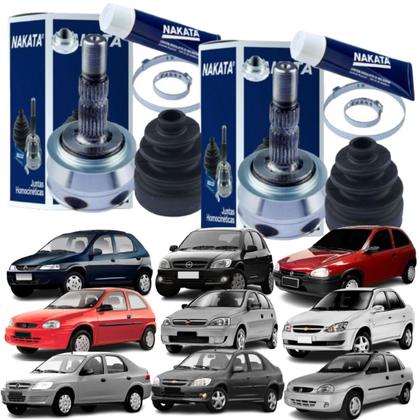 Imagem de Par Junta Homocinética Original Corsa Celta Prisma Classic Sem Abs