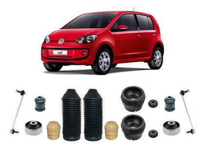 Imagem de Par Kit Coxim Batente Bieleta Bucha Dianteiro Vw Up 2014 2015 2016