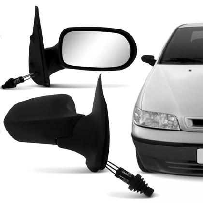 Imagem de Par Retrovisor Palio Fire 2001 2002 2003 C/ Controle 4 Portas