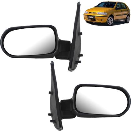 Imagem de PAR Retrovisor Palio Siena 4 Portas 2001 2002 2003 Sem Controle