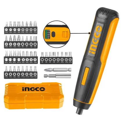 Imagem de Parafusadeira 1/4 pol Bateria Ion Litio 4V Ingco CSDLI0403