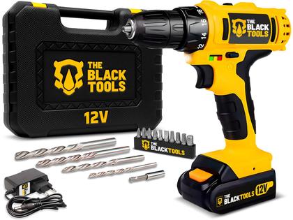 Imagem de Parafusadeira E Furadeira 10mm Sem Fio A Bateria 12v Com Maleta e Acessórios TB12E