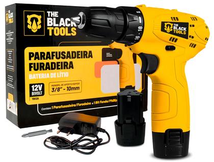 Imagem de Parafusadeira Furadeira Sem Fio Bateria 12v Bivolt