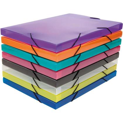 Imagem de Pasta Aba Elástica Plástica Oficio 20Mm Topline Sortida 10Un