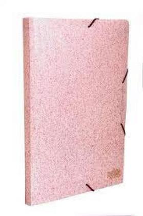 Imagem de Pasta aba elastico oficio lb 2cm secrets rosa 0275. W. 0030