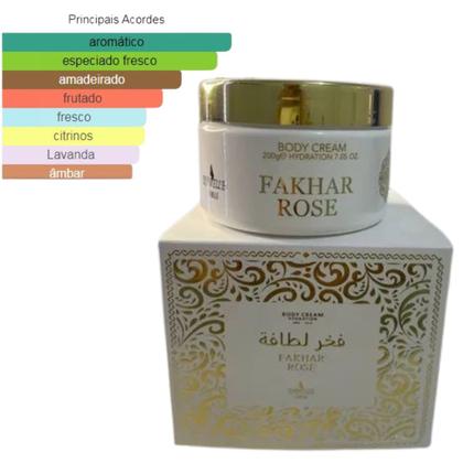 Imagem de Pasta Creme Perfumado Isabelle La Belle Fragrâncias Luxo Fakhar Rose 200ml