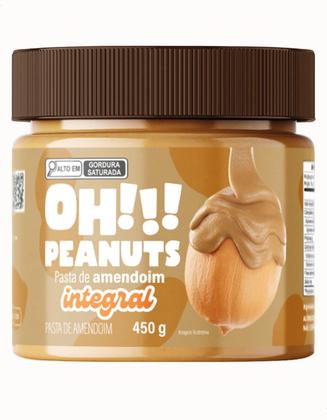 Imagem de Pasta De Amendoim Integral Sem Açucar 450g Oh Peanuts