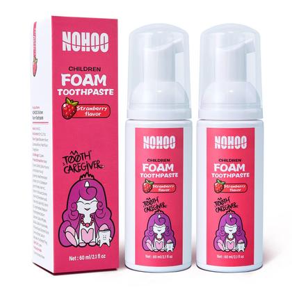 Imagem de Pasta de Dentes em Espuma NOHOO Kids - 60ml (2 Unidades) - Sabor Frutas