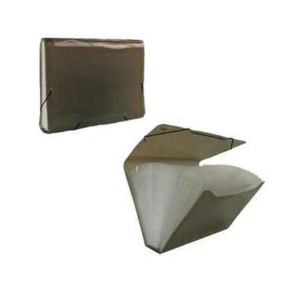 Imagem de Pasta Sanfonada A4 Plástica Acp 31 Divisórias Fume 1045