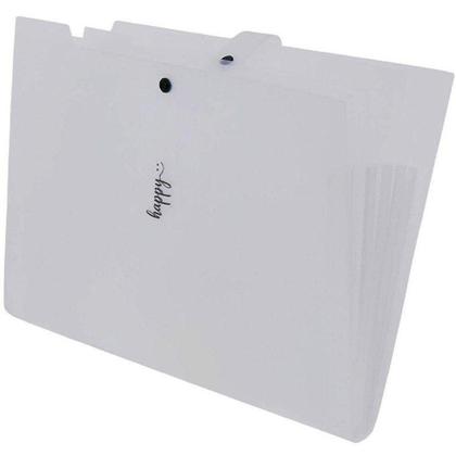 Imagem de Pasta Sanfonada Plástica A4 5 Divisoes Cristal - Polibras