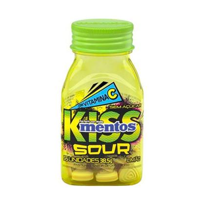Imagem de Pastilhas Mentos Kiss Sour com Vitamina C Sabor Limão 38,5g