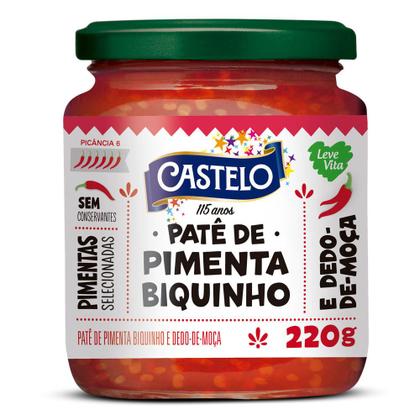 Imagem de Patê de Pimenta Biquinho e Dedo-de-Moça Castelo 220g