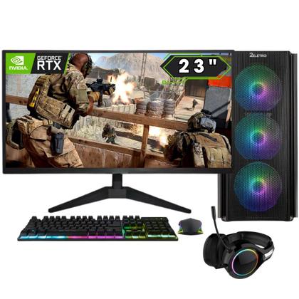 Imagem de PC Gamer Completo 2Eletro FPS Intel Core i5 9400F, 16GB DDR4, Geforce RTX 3060 12GB, SSD 1TB, Fonte 600W, Monitor 23"Full HD 75Hz, Kit Gamer com Headset - PG2E-0123FP