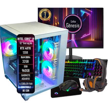 PC Gamer Completo Intel Core i9 12 Geração RTX 4070 12GB RAM DDR4