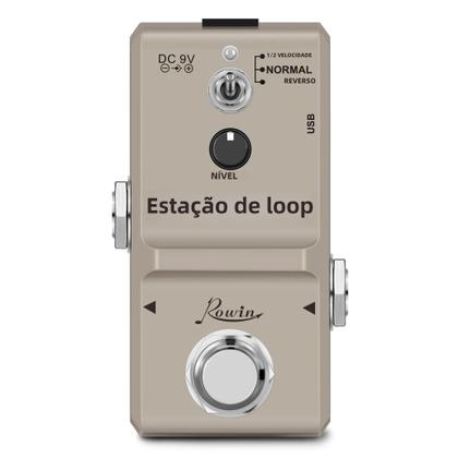 Imagem de Pedal de Loop Rowin LN-332S - 48k, Overdubs Ilimitados, 10 Minutos, 12 Efeitos de Guitarra