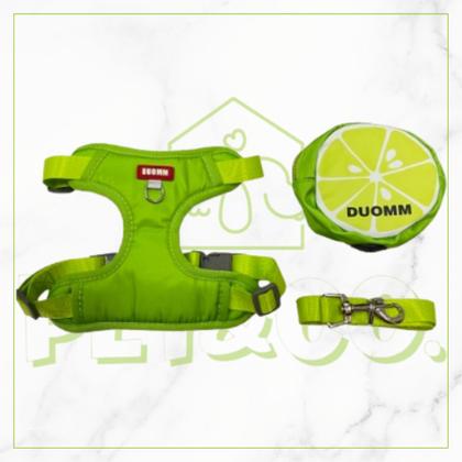 Imagem de Peitoral e Guia com Mochila Impermeável Coleira para Cachorros M e G