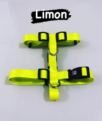 Imagem de Peitoral h + guia (limon) - tamanho p