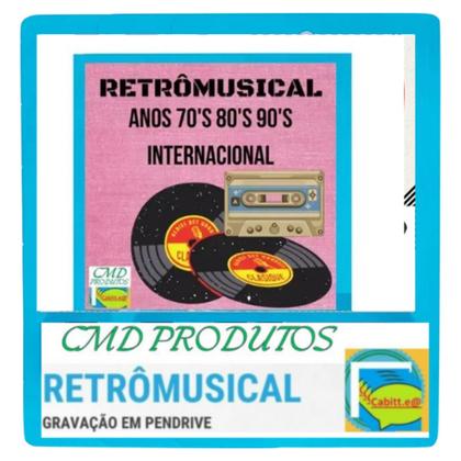 Imagem de Pen drive 8gb com Músicas = Playlist Internacional Anos 70's 80's 90's - As Melhores (mp3)