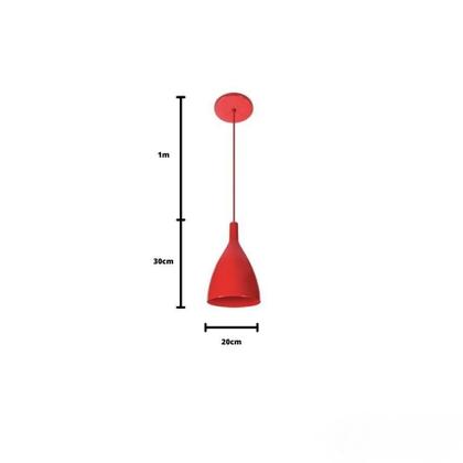 Imagem de Pendente drop cereja e branco