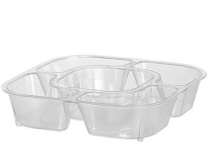 Imagem de Petisqueira Mutipla Cristal  c/ 5 Divisórias