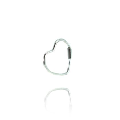 Imagem de Piercing Coração Prata Legitima 925