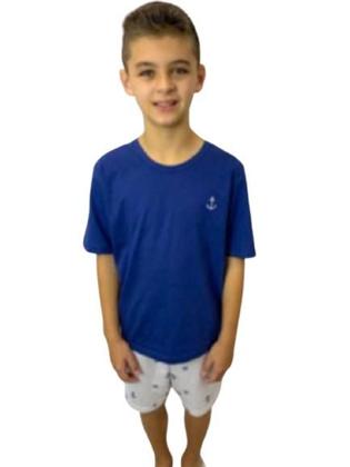 Imagem de Pijama 100% Algodão Menino Juvenil Masculino Com Manga Curta Roupa De Dormir Adolescente Conforto