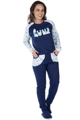 Imagem de Pijama Doçura de Malha Canelada Feminino (LUXO)