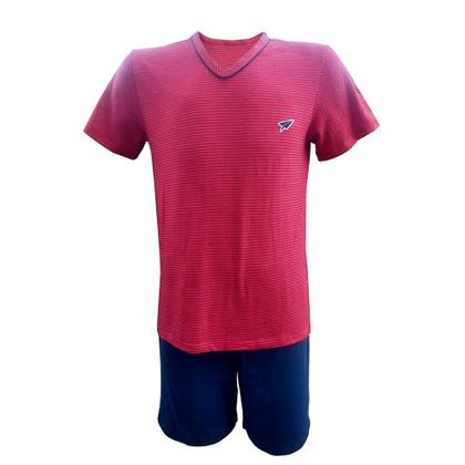 Imagem de Pijama Infantil Masculino Modo Avião Listrado - 07665