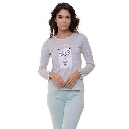 Imagem de Pijama Longo Poliviscose Doce Luar 5220 Lhama
