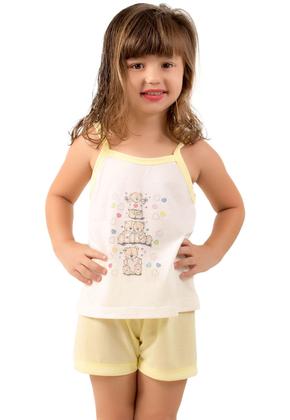 Imagem de Pijama Malha Alça Infantil Curto Short e Regata
