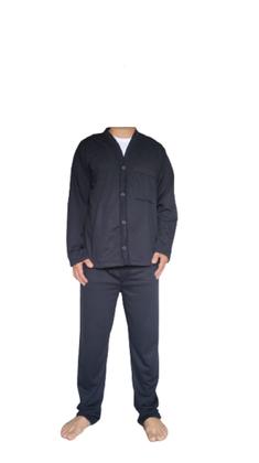 Imagem de Pijama Masculino Aberto Flanelado Moletinho C/botões Inverno Liso