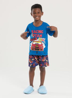 Imagem de Pijama Verão Menino Royal Camiseta e Bermuda Carros