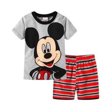 Imagem de Pijamas De Verão Para Crianças Spiderman Steelman Conjunto De Pijamas De Manga Curta Com Estampa De