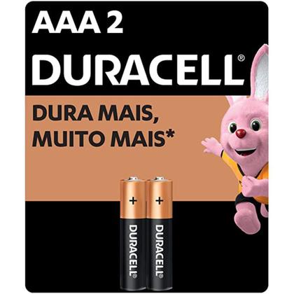 Imagem de Pilha Alcalina Duracell 1,5V MN2400 AAA com 02 Un.