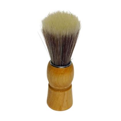 Imagem de Pincel De Barbear Cabo de Madeira Cerdas Macias e Densas Design Elegante e Aplicação Suave Unidade