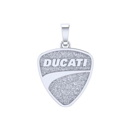 Imagem de Pingente de Prata 925 Revestido com Ródio Branco Ducati