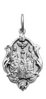 Imagem de Pingente Mini 1cm Nossa Senhora Aparecida Retangular Ouro 18k Branco k050