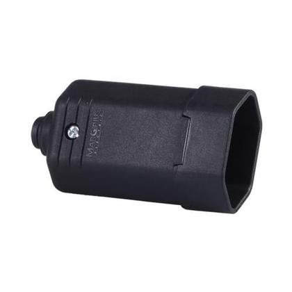 Imagem de Pino extenção femea preto 2p+t ou 2p 10a kit 50 pç margirius